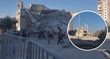 Yıkım alanında büyük tehlike! Çocukların oyun alanı oldu