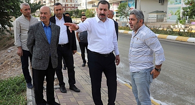 Başkan Baydilli çalışmaları yerinde inceledi