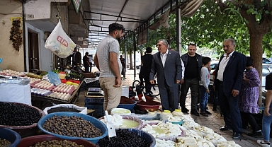 Başkan Beyazgül’den çarşı pazar esnaf ziyareti