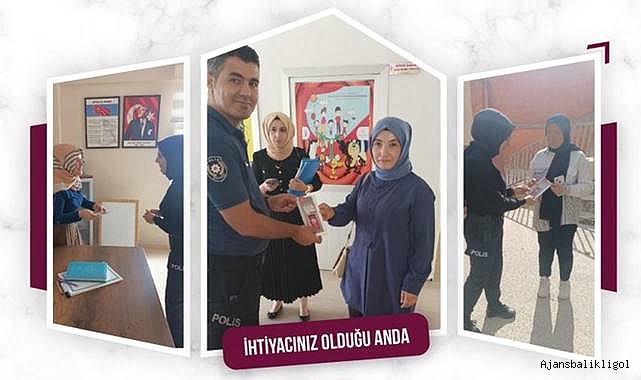 Bozova’da polis ekipleri KADES uygulaması hakkında kadınlara bilgi verdi