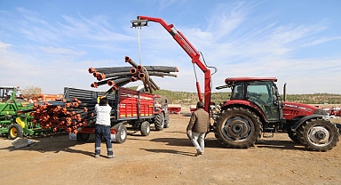Depremden etkilenen çiftçilere sulama sistemi desteği verildi