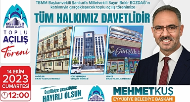 Eyyübiye’de toplu açılış töreni