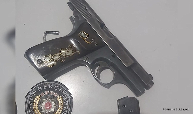 Urfa'da bekçiler bir şahsın üzerinde ruhsatsız tabanca ele geçirdi