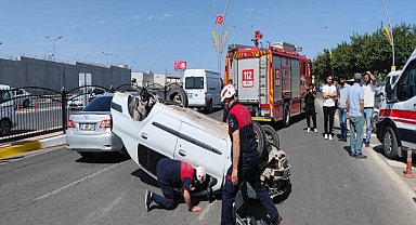 Urfa'da hatalı sollama kaza getirdi!
