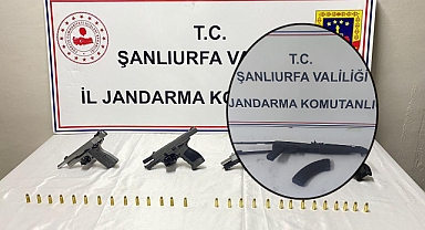 Urfa’da jandarmadan denetim! Çok sayıda silaha el konuldu