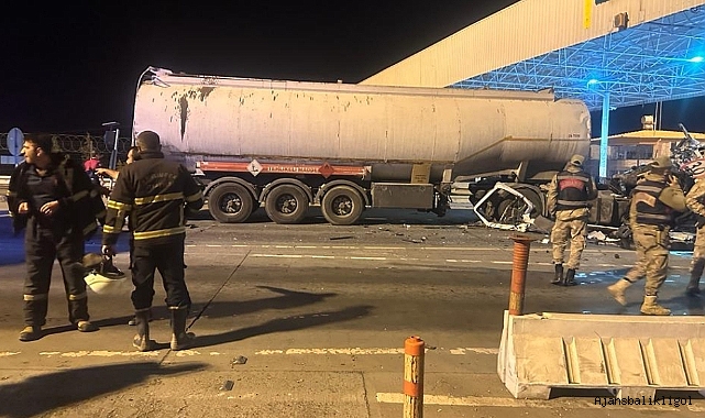 Urfa'da kontrolden çıkan yakıt yüklü TIR kaza yaptı!