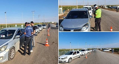 Urfa'da trafik denetimi! Çok sayıda sürücüye ceza yağdı