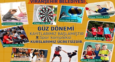 Viranşehir Belediyesi’nde güz dönemi kurs kayıtları başladı 