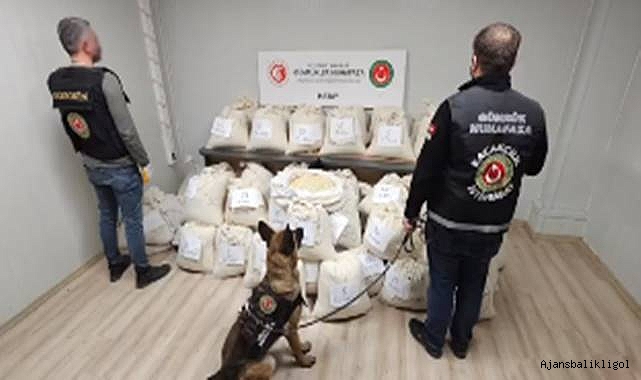 1 ton uyuşturucu madde ele geçirildi! Piyasa değeri 500 milyon TL