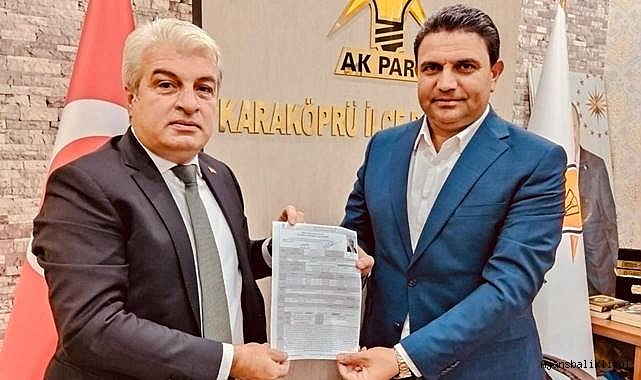 Abdullah Barut Karaköprü'den belediye başkan aday adayı oldu