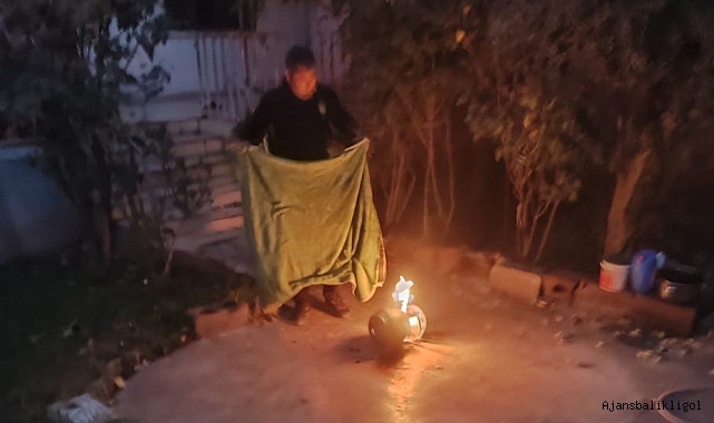 Akçakale’de bir evde yaşanacak faciayı itfaiye önledi!