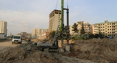 Balıkayağı Köprülü Kavşak çalışması devam ediyor 