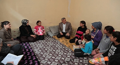 Başkan Beyazgül'den Siverek'te ev ziyaretleri