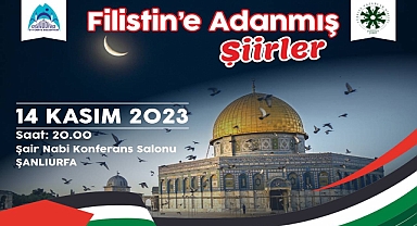 Eyyübiye Belediyesi ve TYB’den Filistin’e adanmış şiirler programı