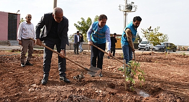 Hilvan'da Filistinli çocuklar anısına fidan dikildi