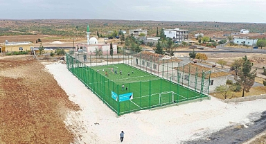 Karaköprü kırsalında gençler için bir spor tesisi daha kazandırıldı  