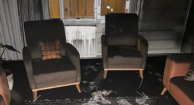 Şanlıurfa'da patlayan televizyon evi yaktı