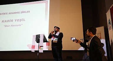 Şanlıurfa’da şiirler Filistin için okundu