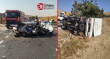 Urfa-Antep yolunda feci kaza! Çok sayıda yaralı var