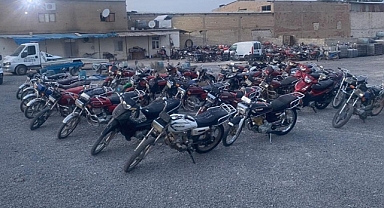 Urfa'da 137 çalıntı motosiklet ele geçirildi! 