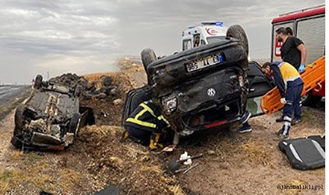 Urfa’da araç şarampole devrildi! Yaralılar var 