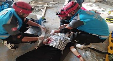 Urfa’da gerçeği aratmayan deprem tatbikatı