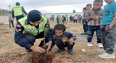Urfa’da İlk ve Ortaokul’da fidan ekimi yapıldı