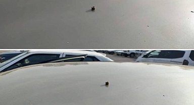 Urfa’da yorgun mermi aracın tavanını deldi