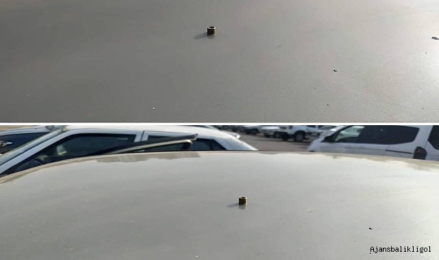 Urfa’da yorgun mermi aracın tavanını deldi