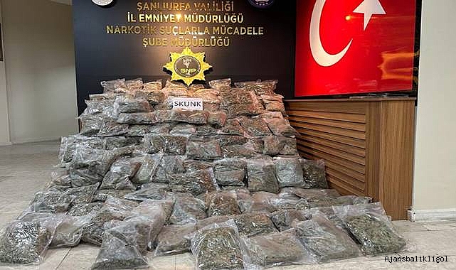 Urfa’da yüklü miktarda uyuşturucu ele geçirildi! 2 gözaltı