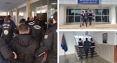 Urfada çeşitli suçlardan aranan çok sayıda şahıs tutuklandı