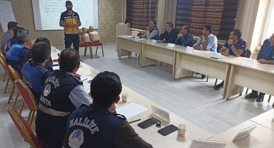 Zabıtalara ilk yardım eğitimi verildi