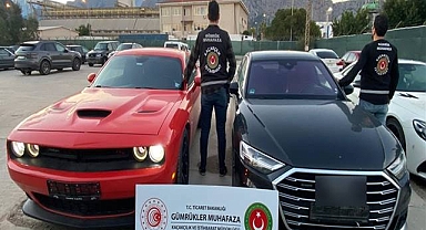 187 milyon liralık 15 kaçak lüks otomobil ele geçirildi