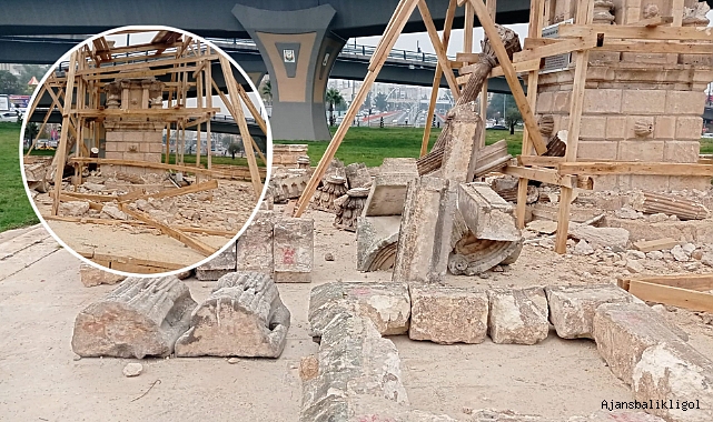 Anıt Çeşme'de restorasyon çalışmaları başladı