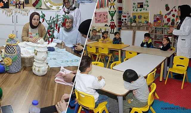 Anneler kursta, çocuklar kreşte