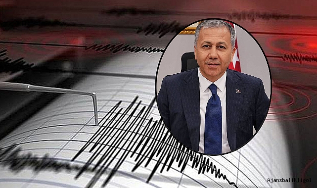 Bakan Yerlikaya'dan 5.1 büyüklüğündeki deprem ile ilgili açıklama!