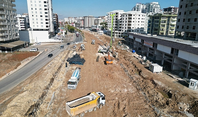 Balıkayağı Köprülü Kavşak çalışması hızla devam ediyor