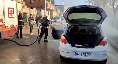 Haliliye’de araç yangını! 