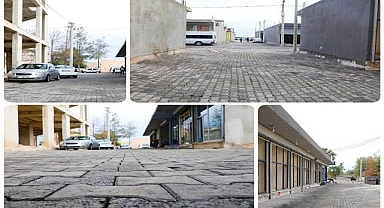 Harran’da parke taşı döşeme çalışmaları tamamlandı
