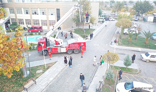 Sağlık çalışanlarına yangınla ilgili eğitim verildi
