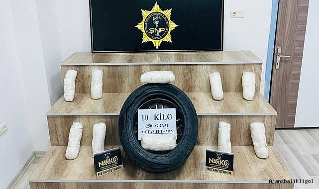Şanlıurfa’da 10 KG metamfetamin ele geçirildi