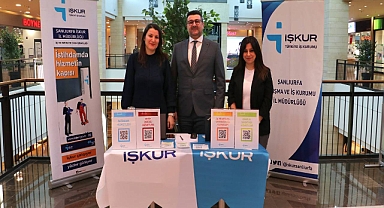 Şanlıurfa İŞKUR, halkın yoğun olduğu yerlerde bilgilendirme stantları açtı