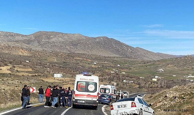 Siverek - Çermik yolunda kaza! Yaralılar var
