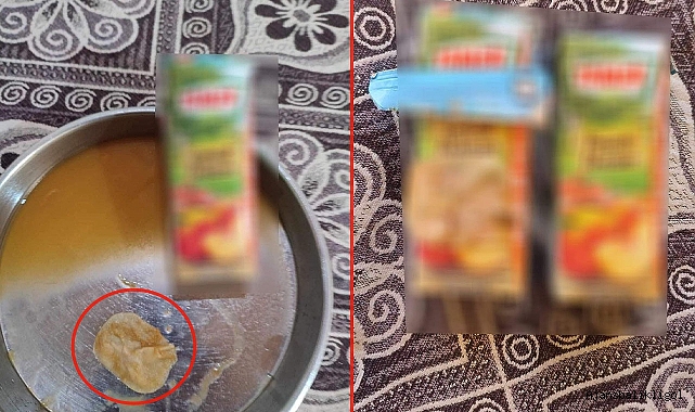 Urfa'da meyve suyu alan vatandaş kutudan çıkan cisim karşısında şok oldu