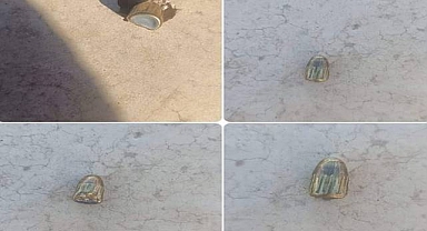 Viranşehir’de bir evin çatısına maganda kurşunu isabet etti