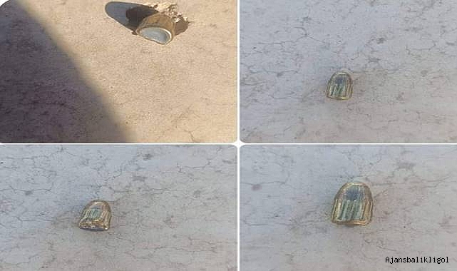 Viranşehir’de bir evin çatısına maganda kurşunu isabet etti