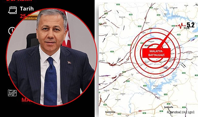 Bakan Yerlikaya’dan meydana gelen 5.2 deprem ile ilgili açıklama! 