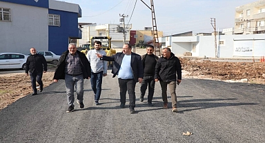 Başkan Ekinci, asfalt çalışmalarını inceleyerek mesaiye başladı 