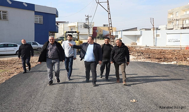 Başkan Ekinci, asfalt çalışmalarını inceleyerek mesaiye başladı 