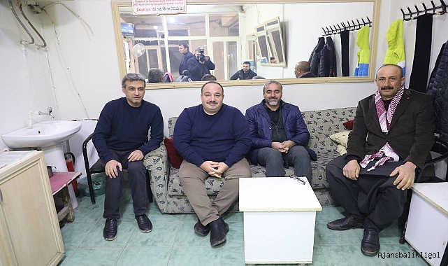 Başkan Ekinci mesaiye esnafları ziyaret ederek başladı